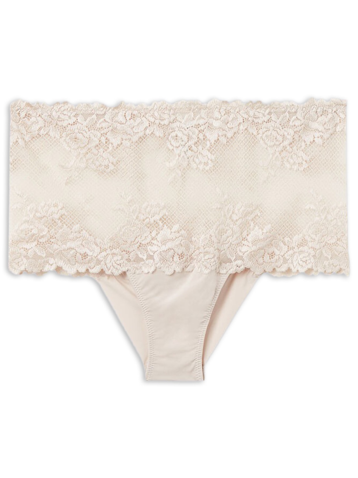 Calcinha Brasileira De Cintura Alta Pretty Flowers Off-White Intimissimi