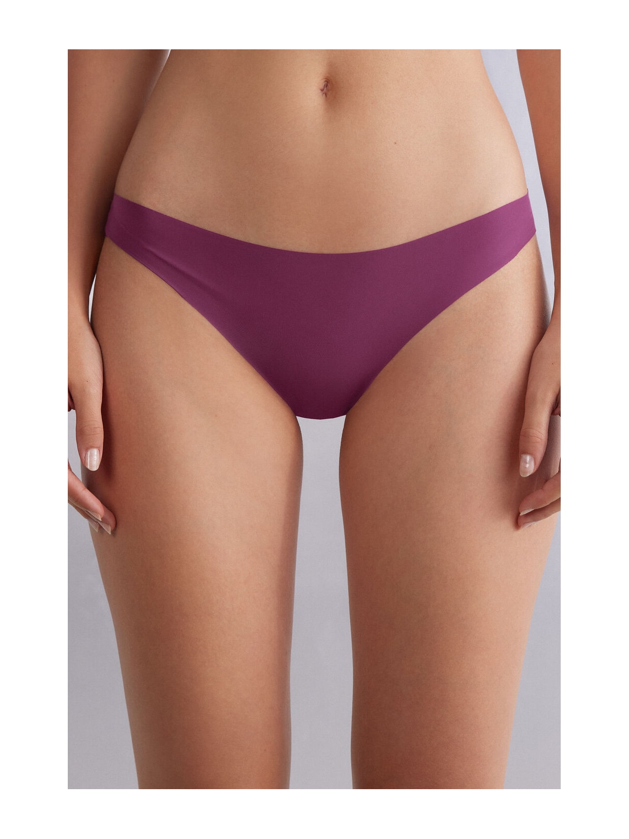 Calcinha Brasileira Em Microfibra Ultralight Sem Costuras Roxo Intimissimi
