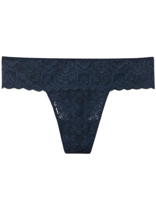 Calcinha Brasileira Em Renda - Azul