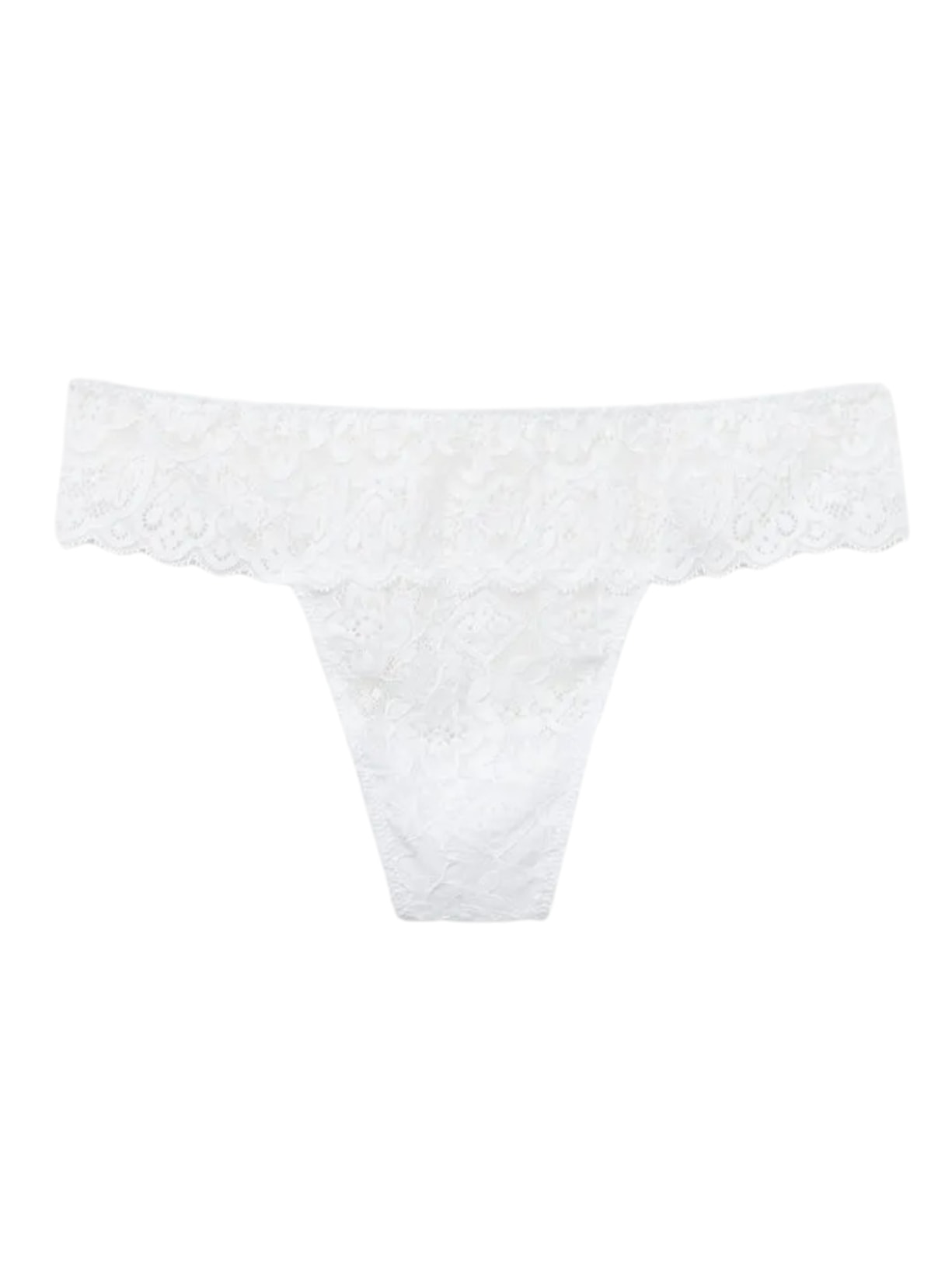 Calcinha Brasileira Em Renda - Branco