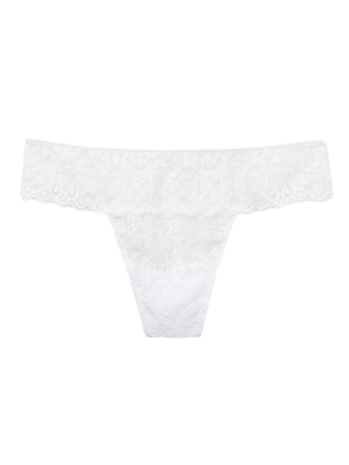 Calcinha Brasileira Em Renda - Branco