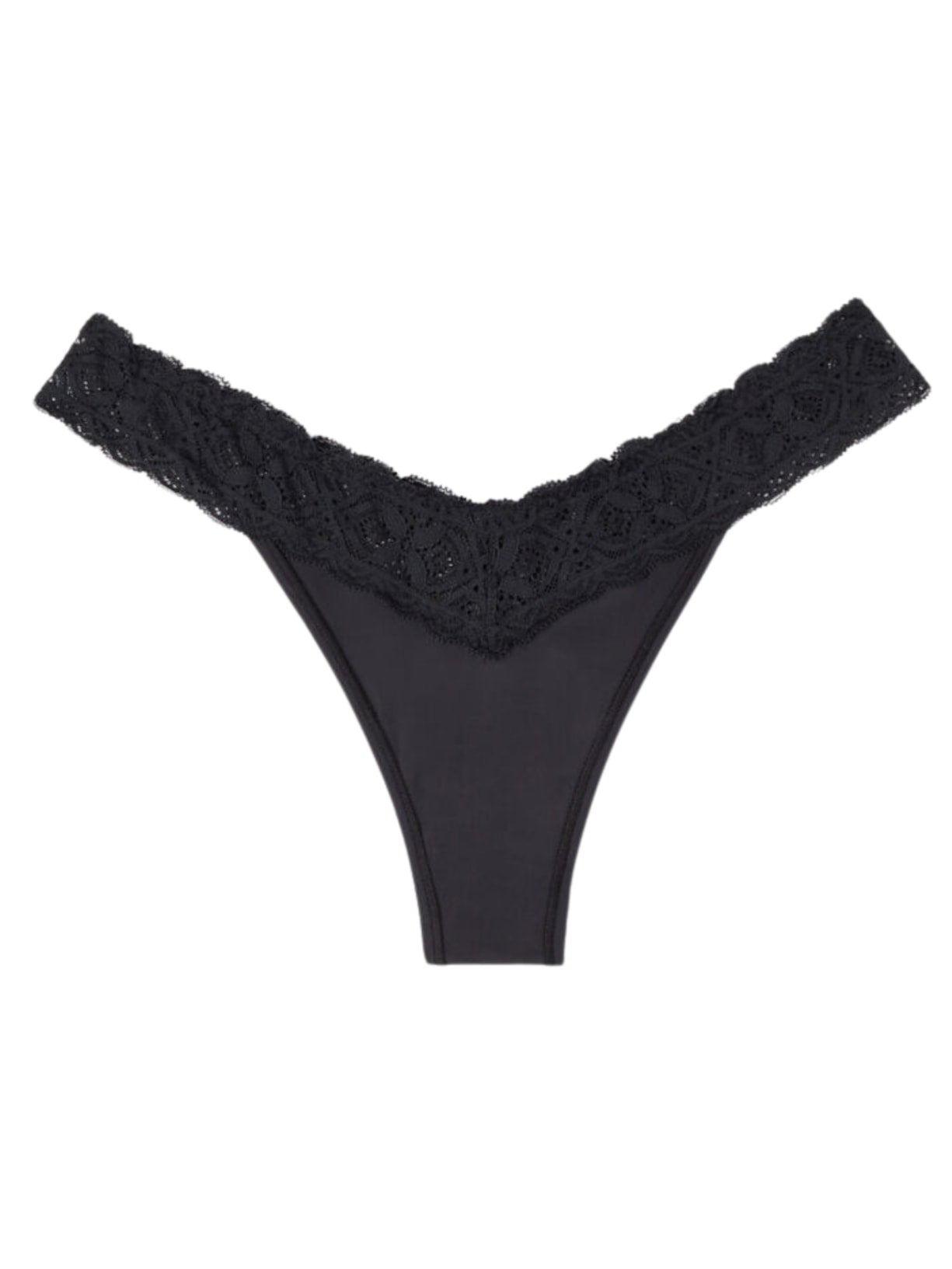 Calcinha Brasileira Em Renda e Microfibra Preto Intimissimi