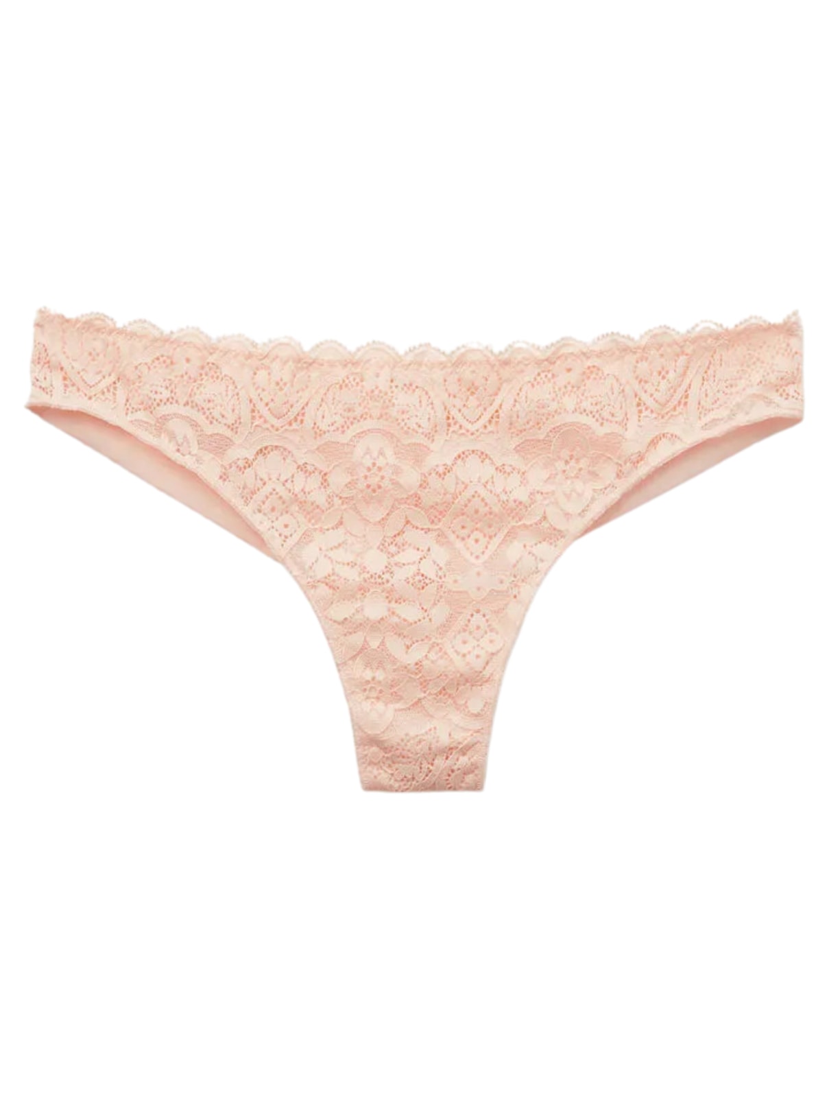 Calcinha Brasileira Em Renda e Microfibra - Rosa