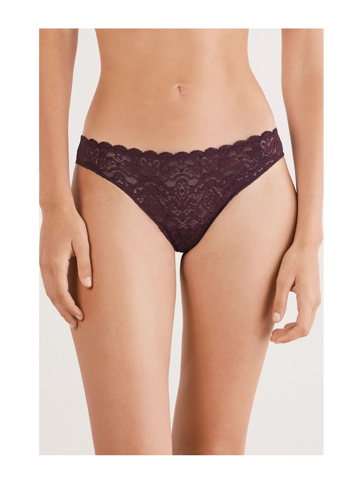 Calcinha Brasileira Em Renda e Microfibra Vermelho Intimissimi