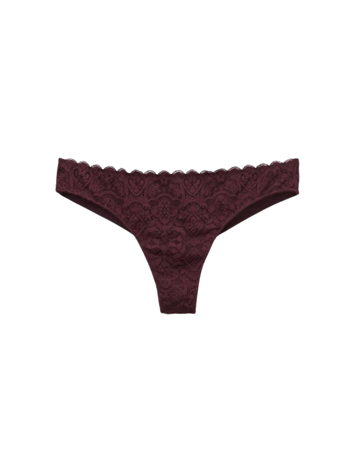 Calcinha Brasileira Em Renda e Microfibra - Vermelho