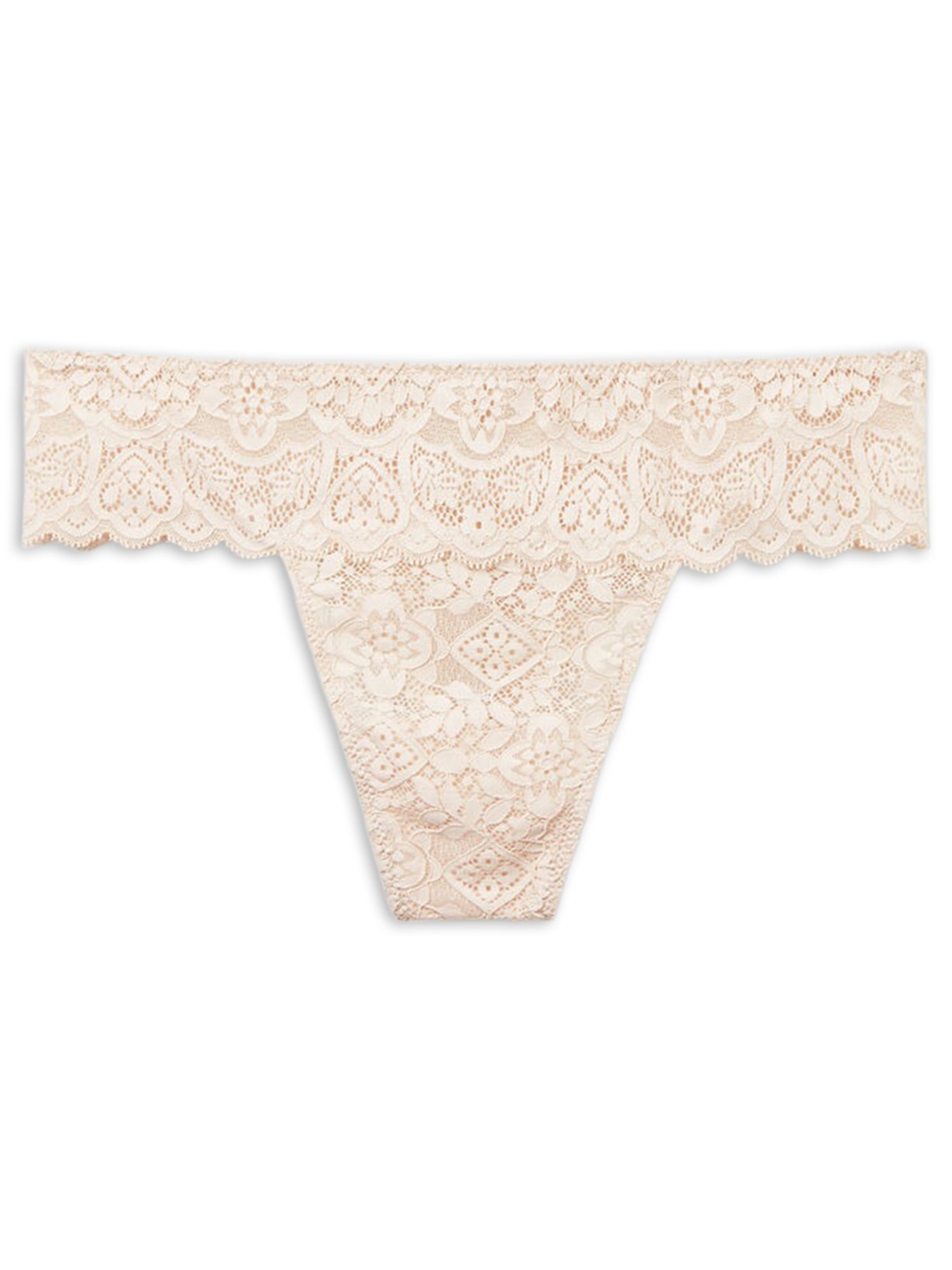 Calcinha Brasileira Em Renda - Off-White