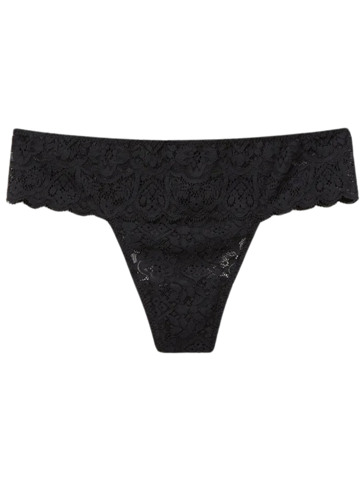 Calcinha Brasileira Em Renda - Preto