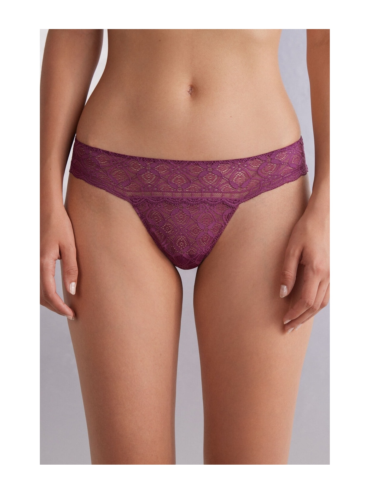 Calcinha Brasileira Em Renda Roxo Intimissimi