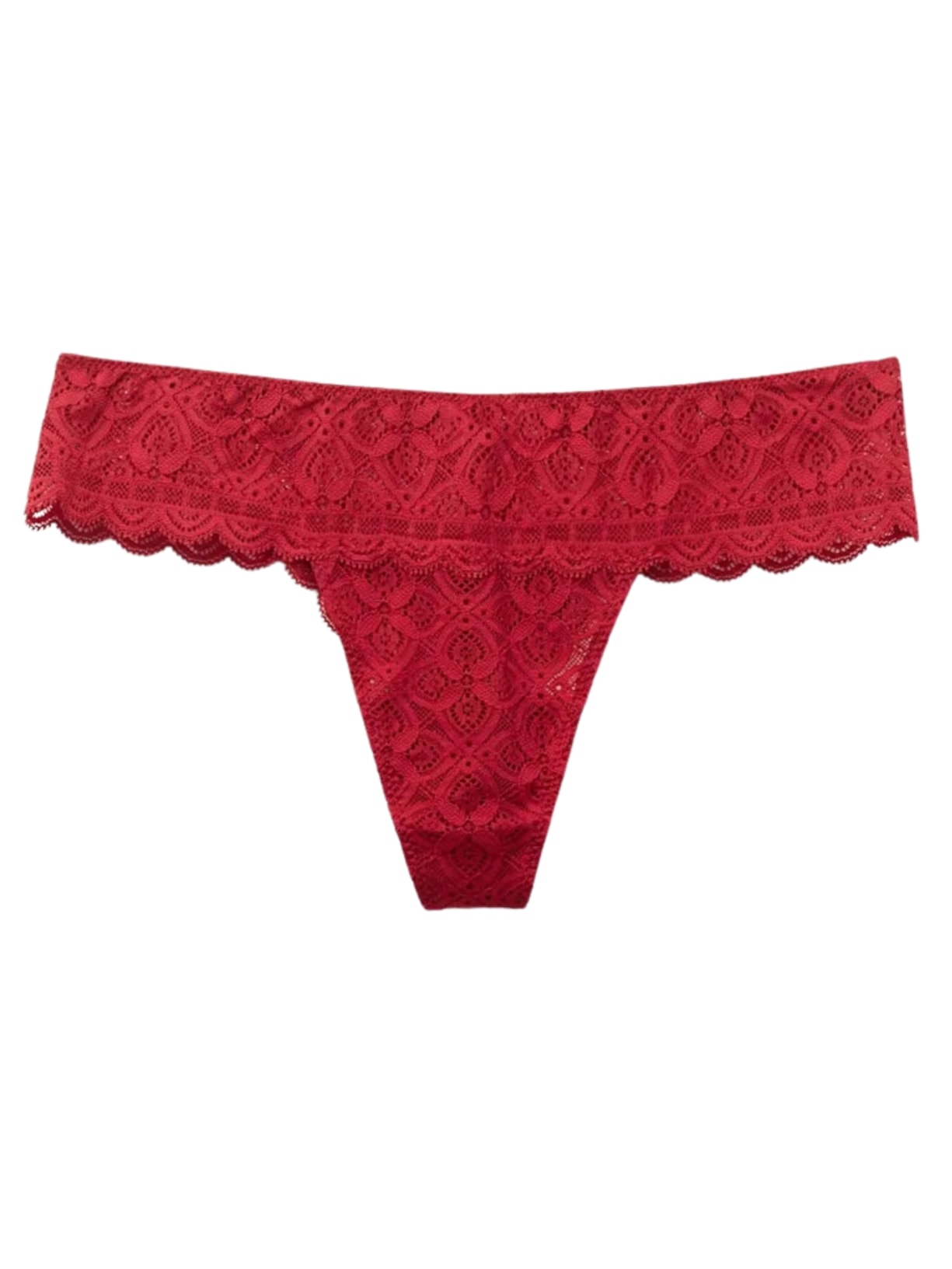 Calcinha Brasileira Em Renda - Vermelho