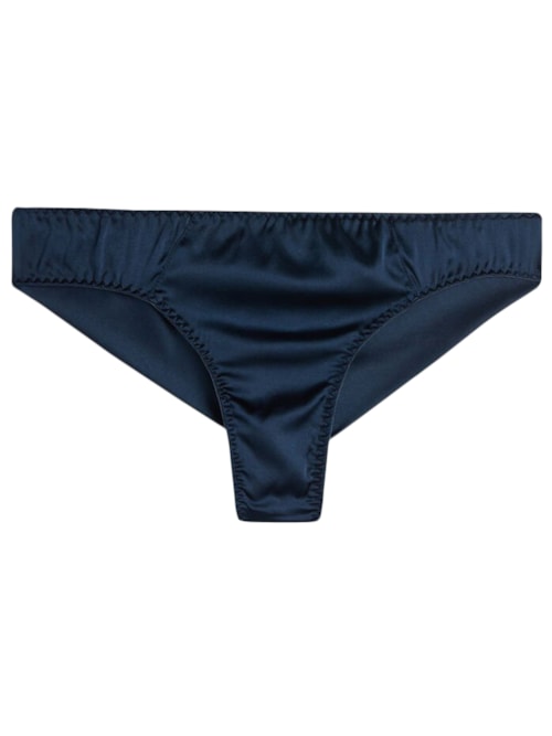 Calcinha Brasileira Em Seda - Azul