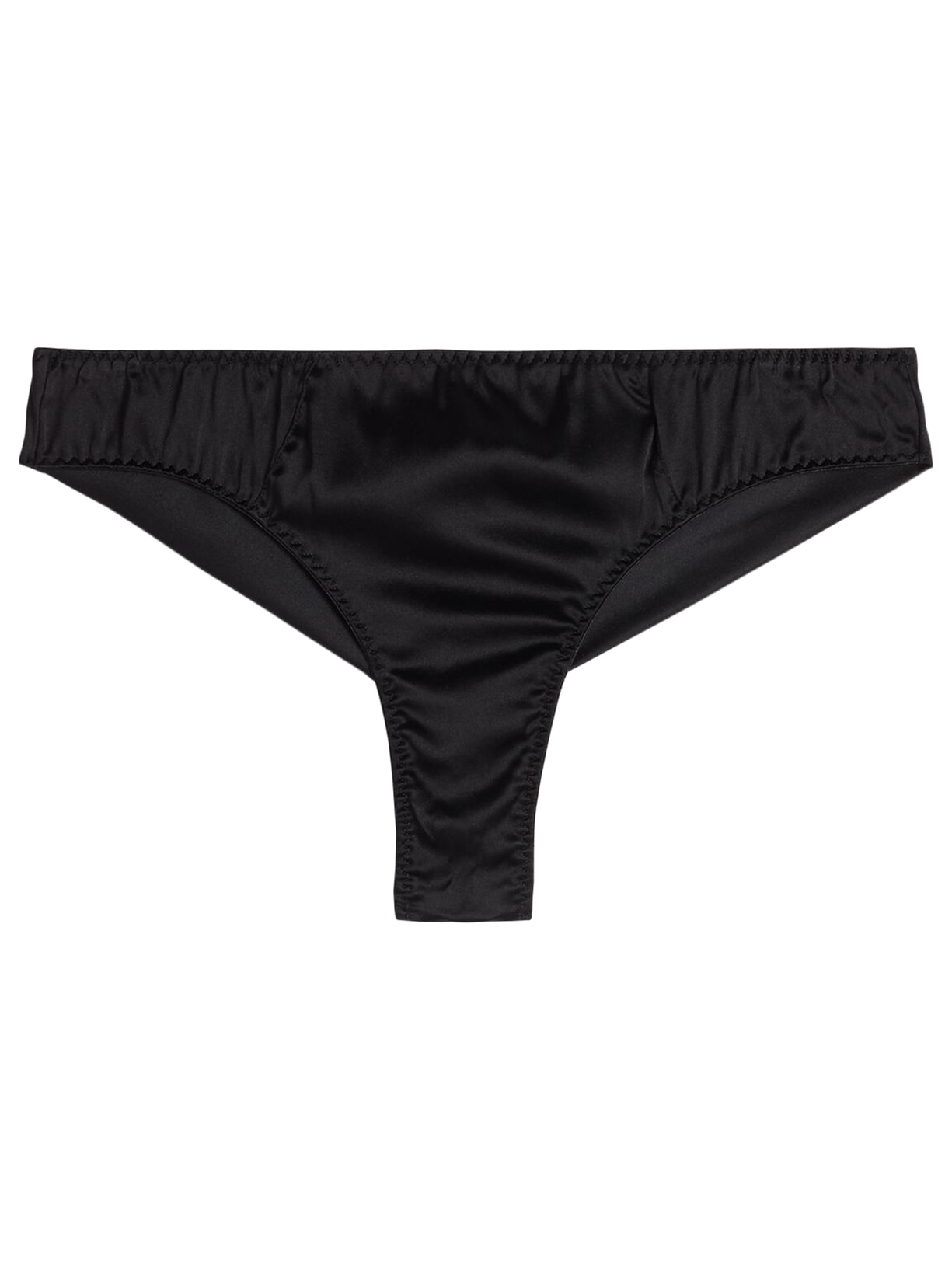 Calcinha Brasileira Em Seda - Preto