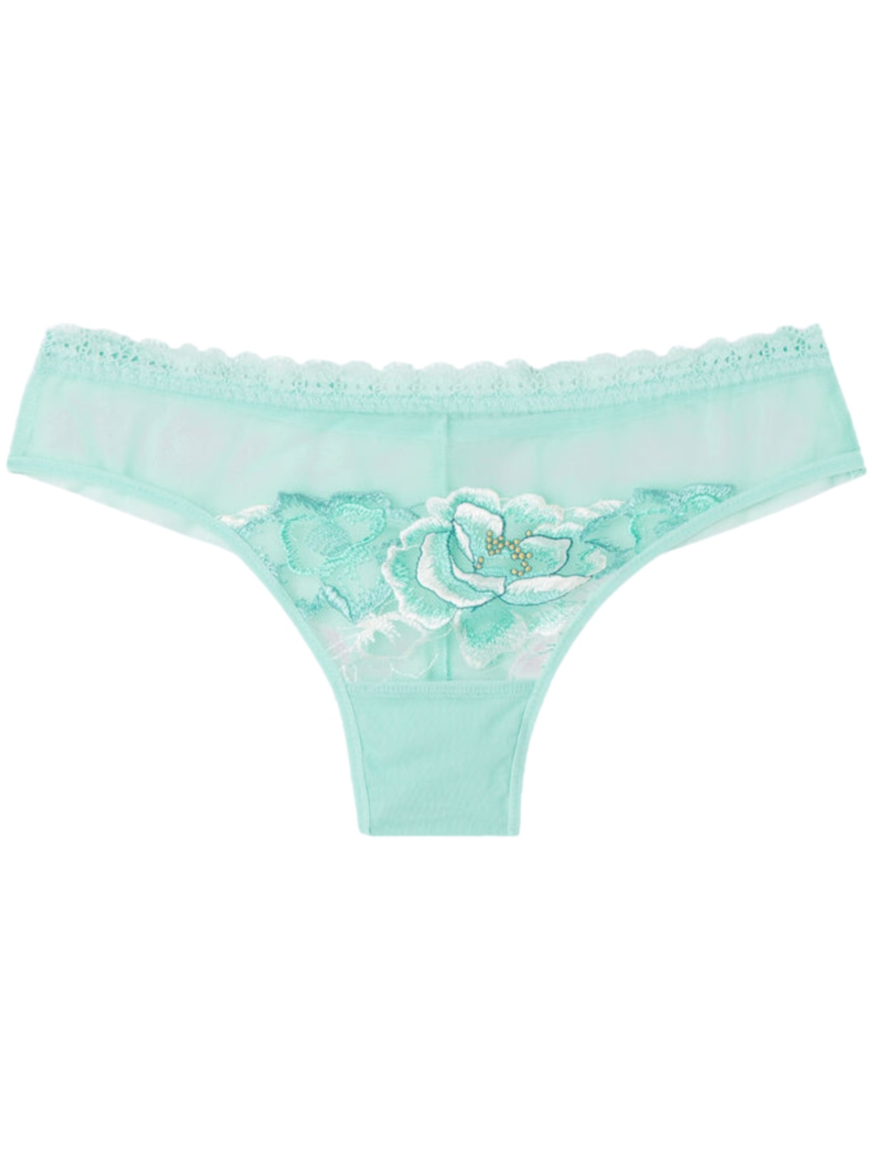 Calcinha Brasileira Emerald Flower - Verde