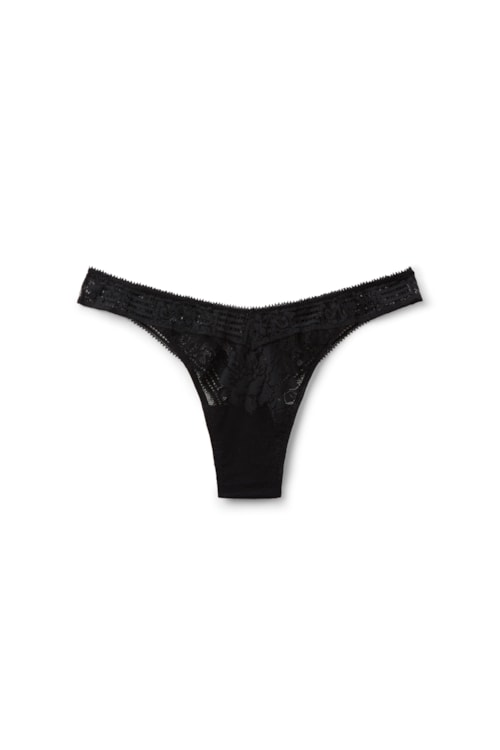 Calcinha Brasileira La Femme Fatale - Preto