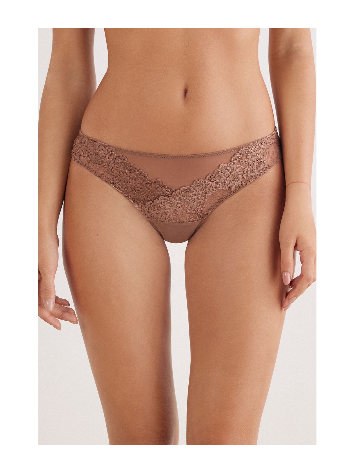 Calcinha Brasileira Pretty Flowers Marrom Intimissimi