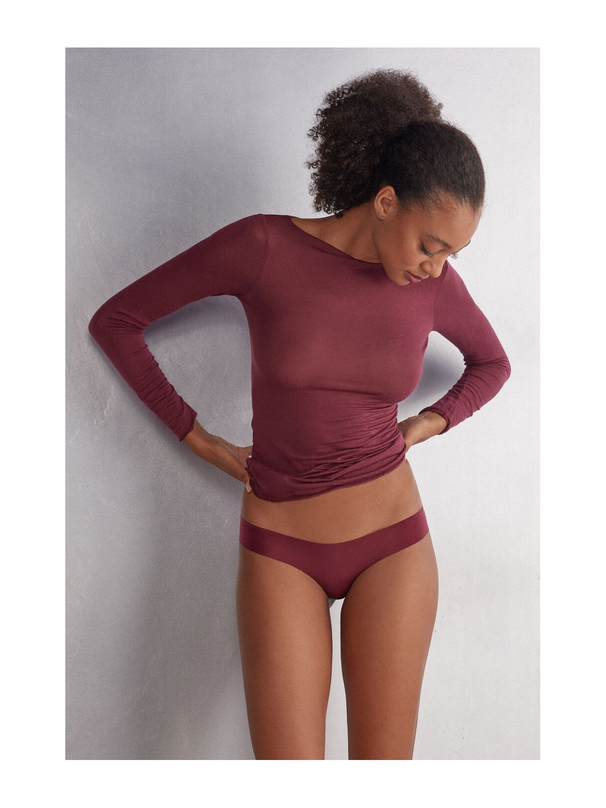 Calcinha Brasileira Sem Costura Em Microfibra Ultralight Vermelho Intimissimi