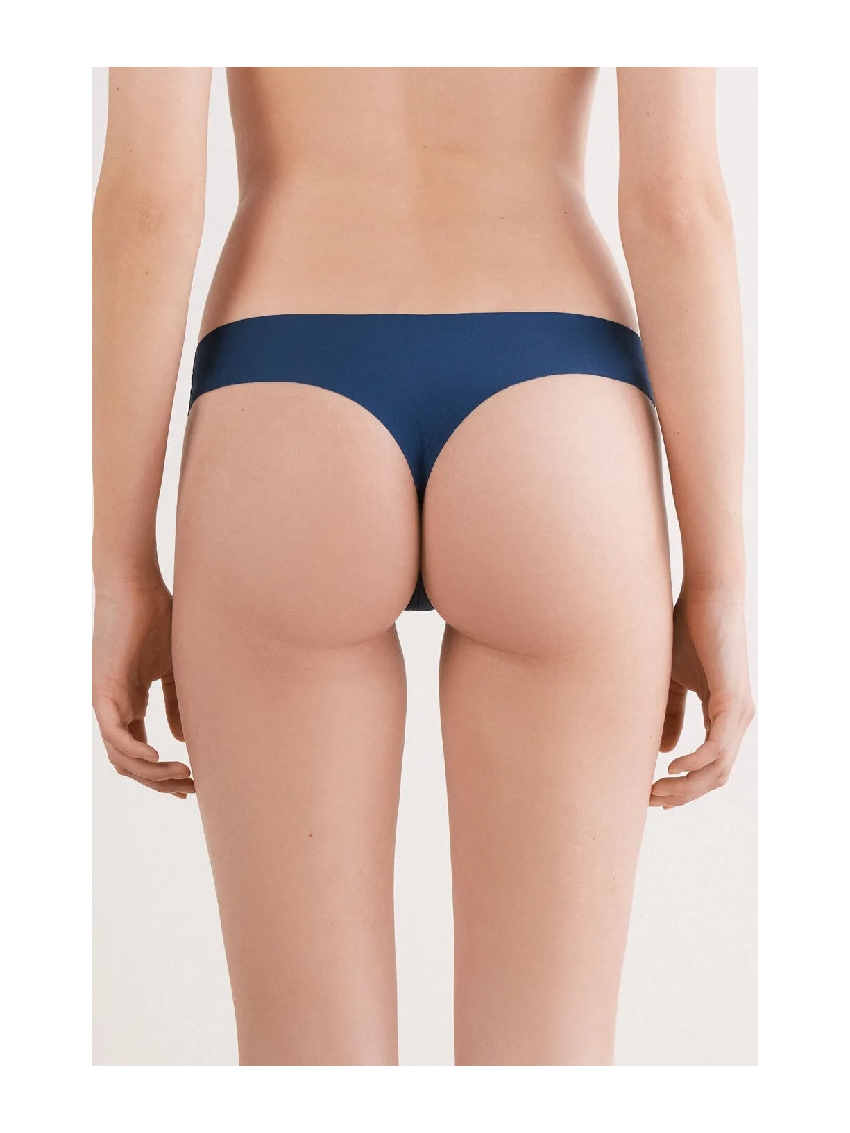 Calcinha Brasileira Sem Costuras Em Algodão Azul Intimissimi