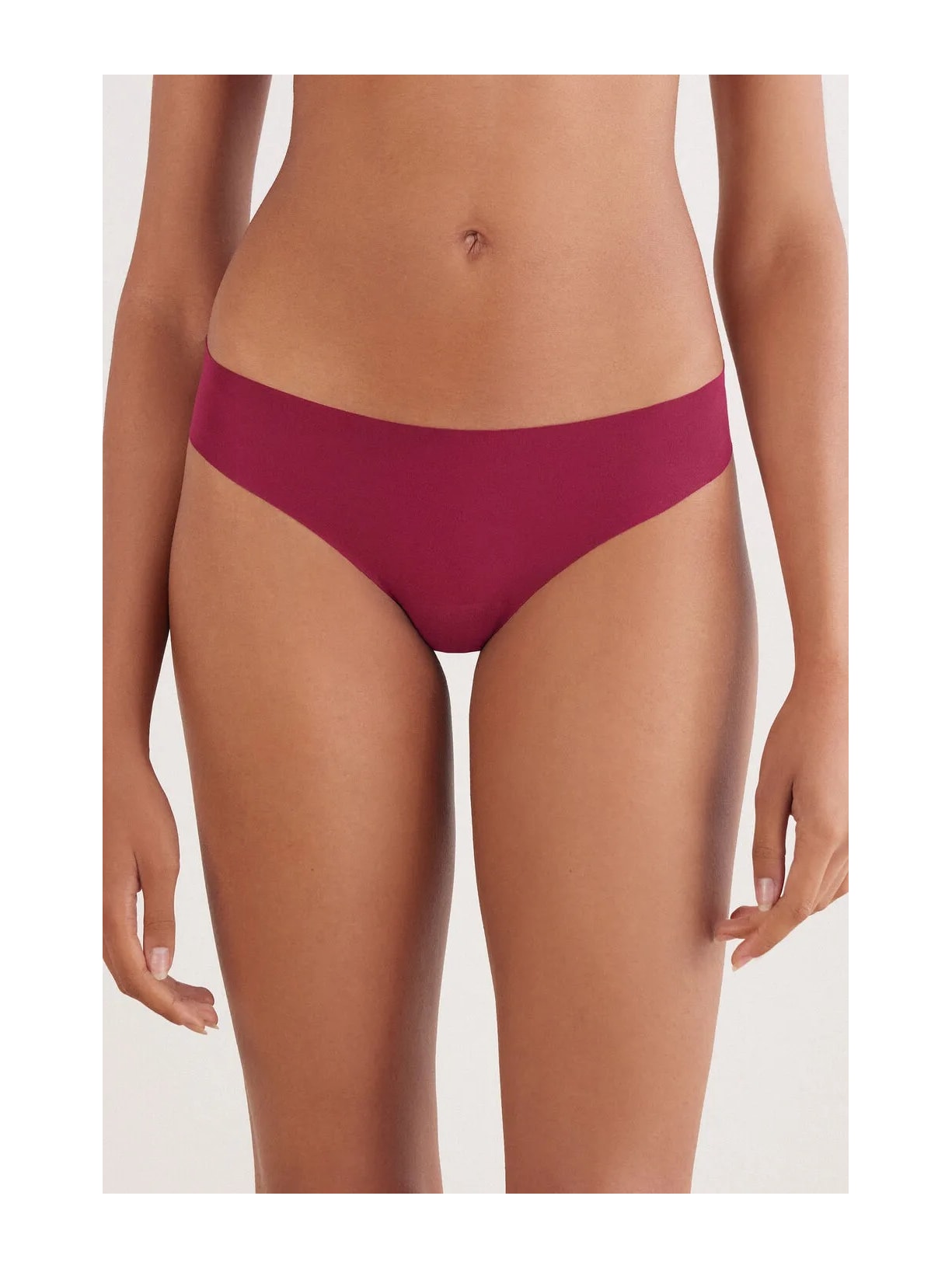 Calcinha Brasileira Sem Costuras Em Algodão Bordô Intimissimi