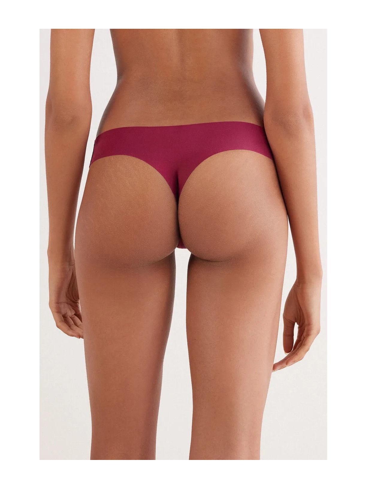 Calcinha Brasileira Sem Costuras Em Algodão Bordô Intimissimi