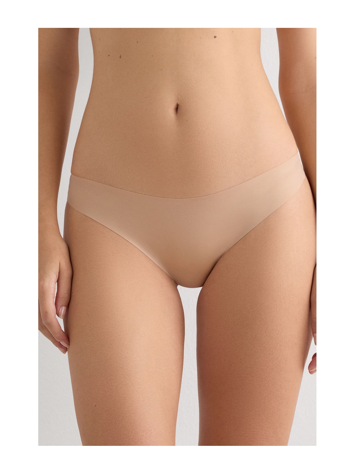 Calcinha Brasileira Sem Costuras Em Microfibra Bege Intimissimi