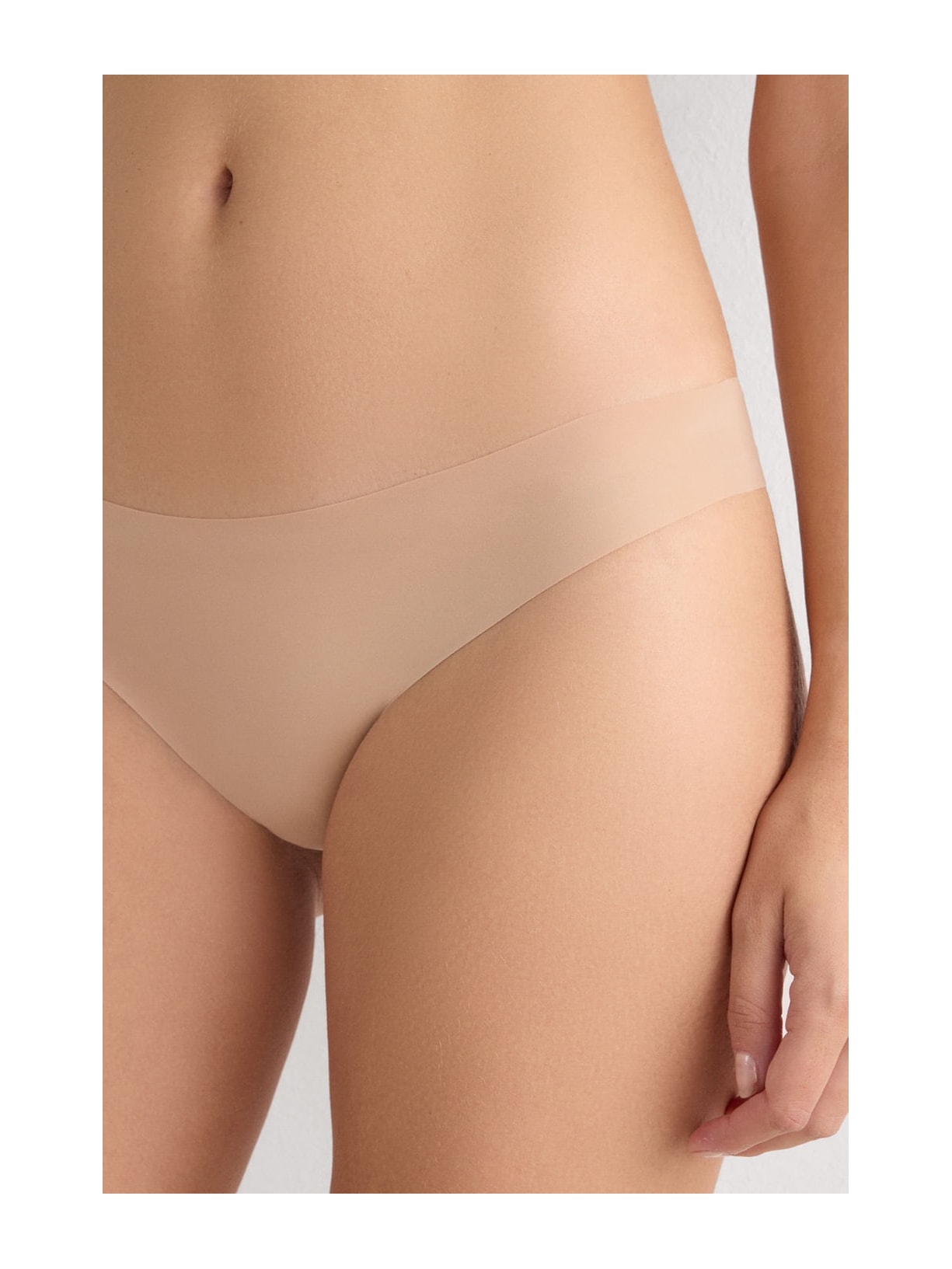 Calcinha Brasileira Sem Costuras Em Microfibra Bege Intimissimi