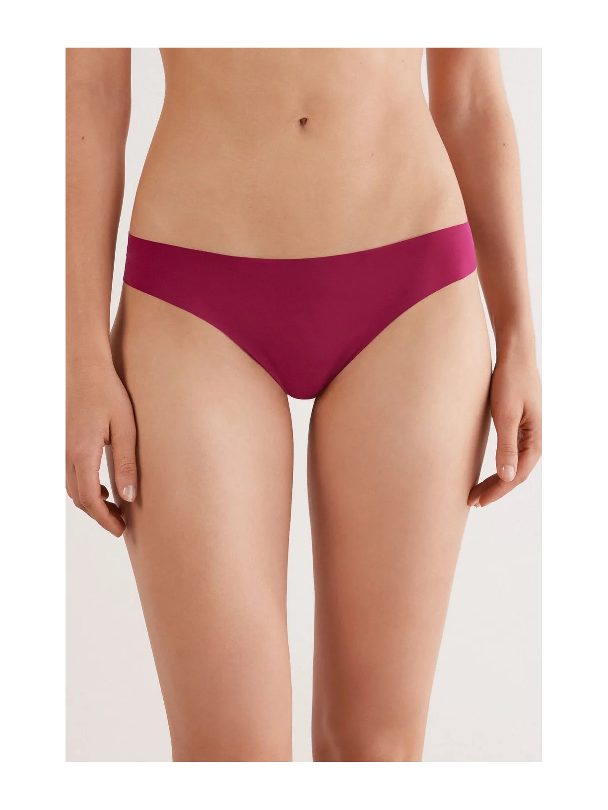 Calcinha Brasileira Sem Costuras Em Microfibra Bordô Intimissimi