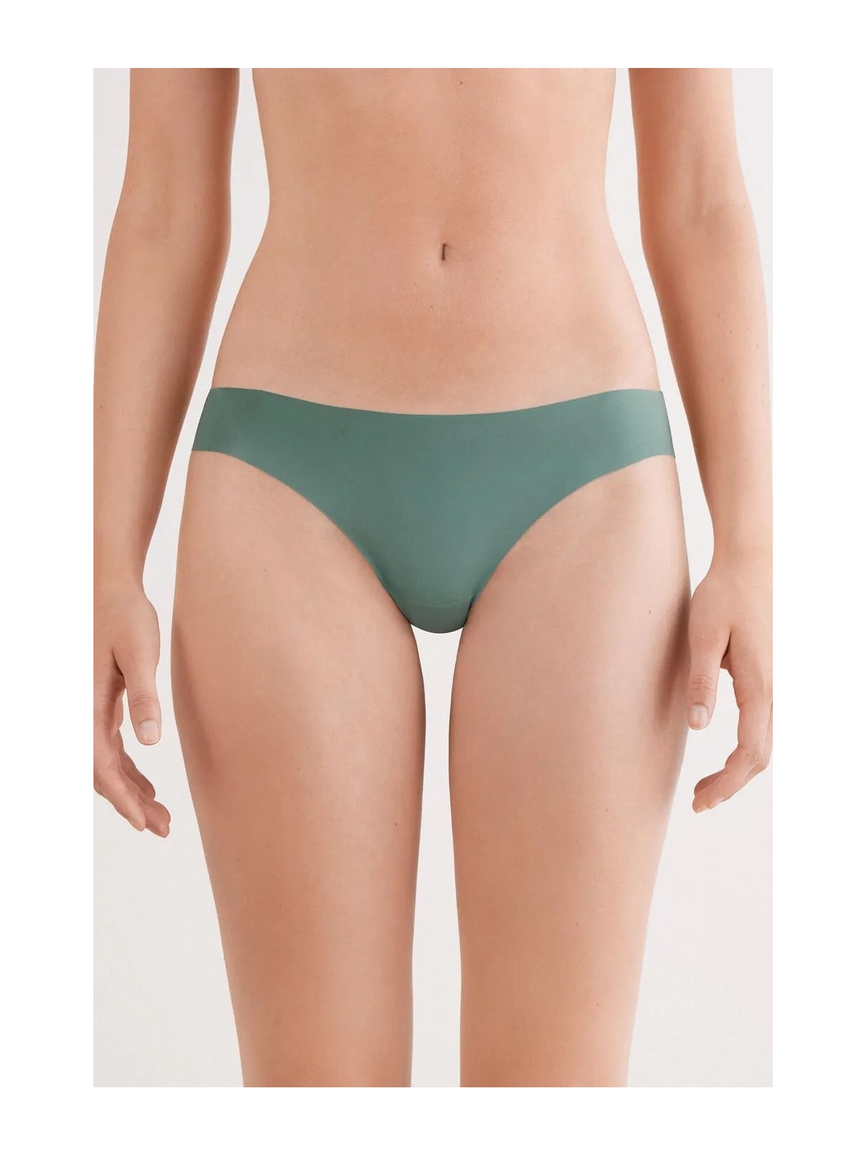 Calcinha Brasileira Sem Costuras Em Microfibra Verde Intimissimi