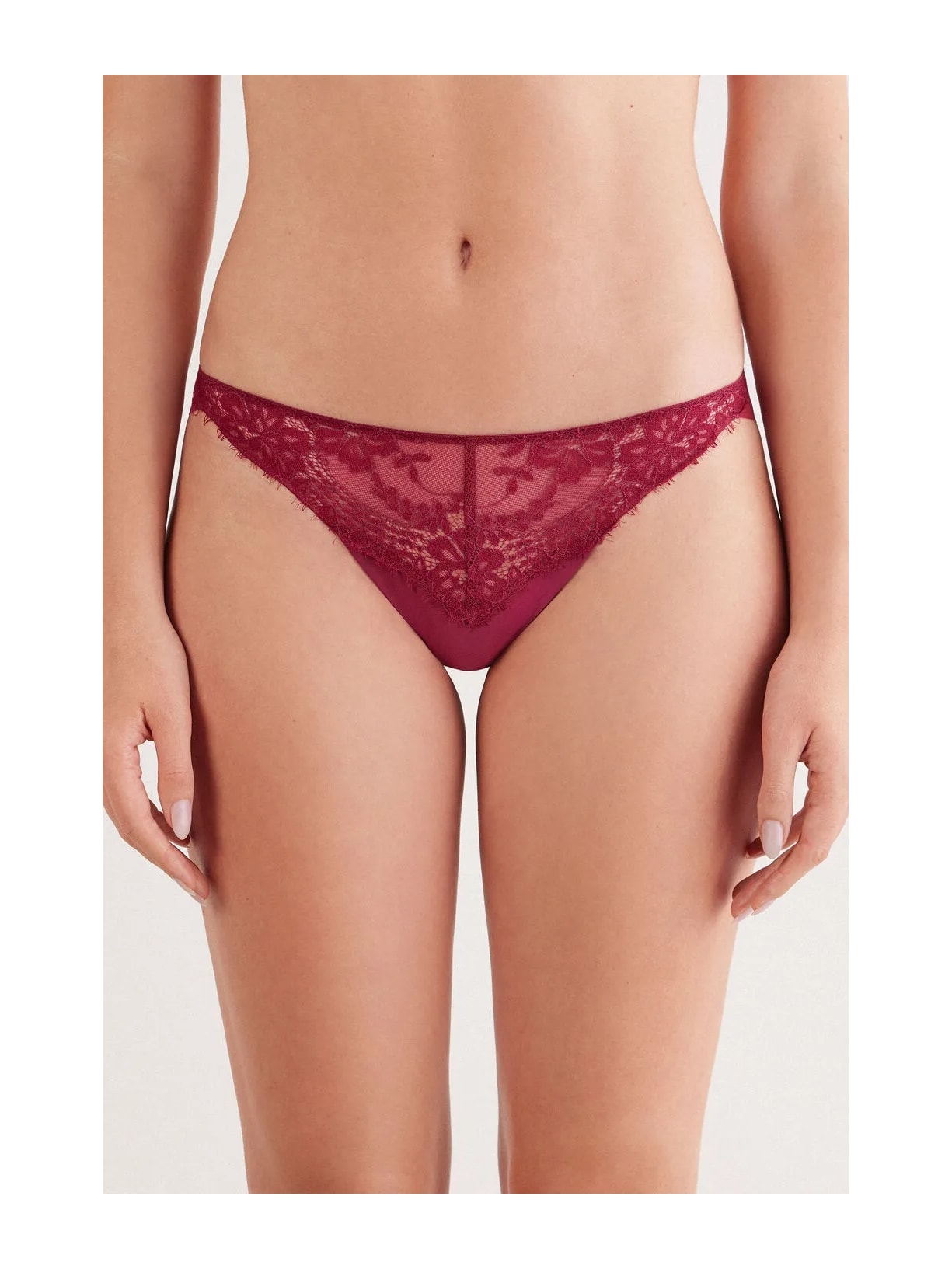 Calcinha Brasileira Sheer Glamour Bordô Intimissimi