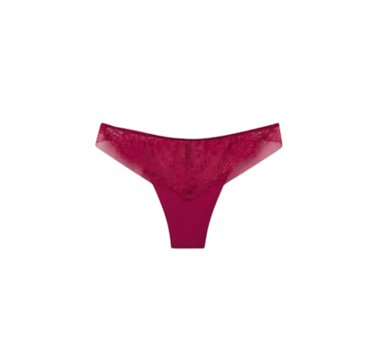 Calcinha Brasileira Sheer Glamour - Bordô