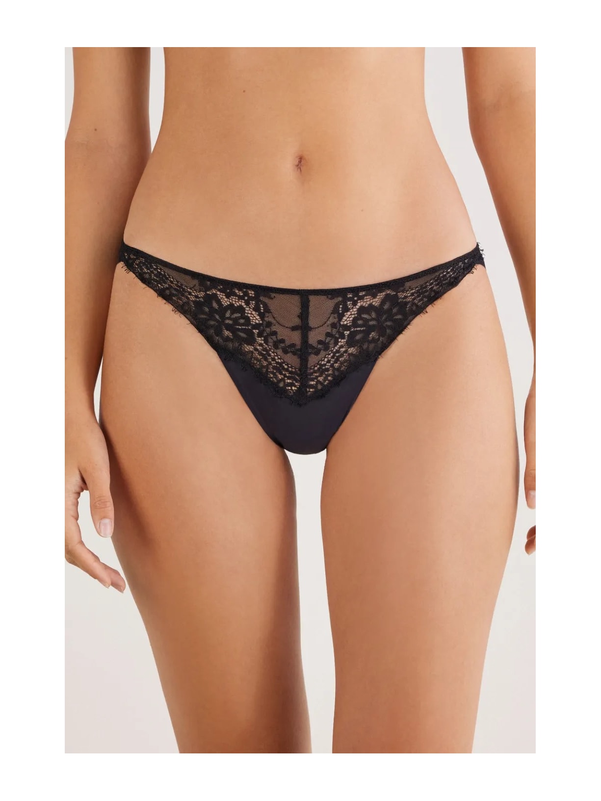 Calcinha Brasileira Sheer Glamour Preto Intimissimi