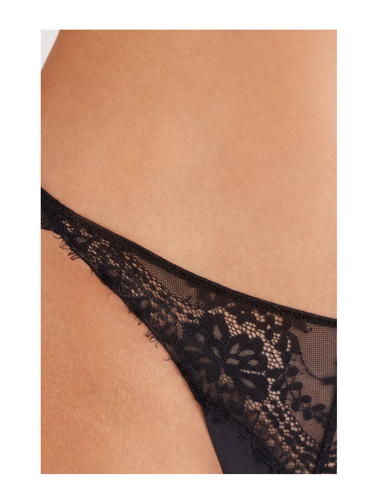 Calcinha Brasileira Sheer Glamour Preto Intimissimi