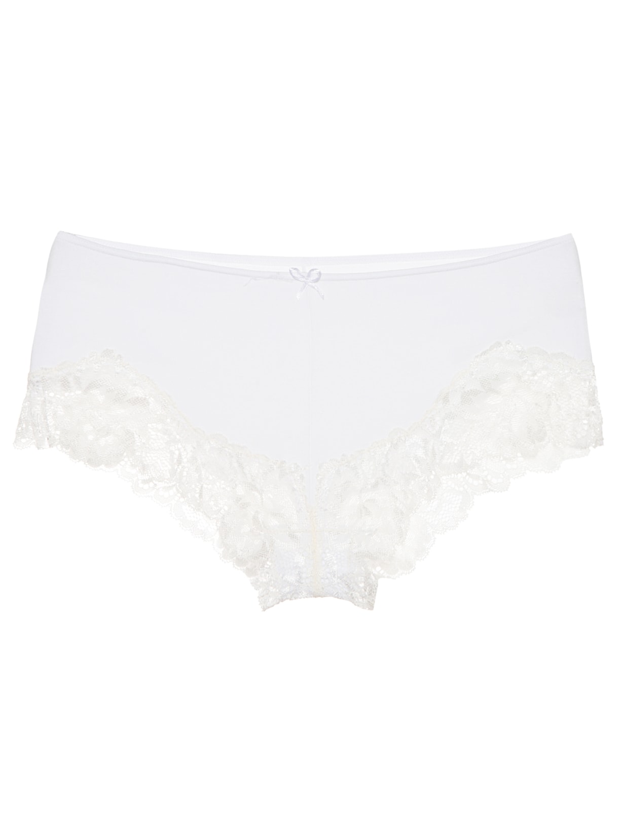 Calcinha Caleçon Flower Cotton Branco Jogê