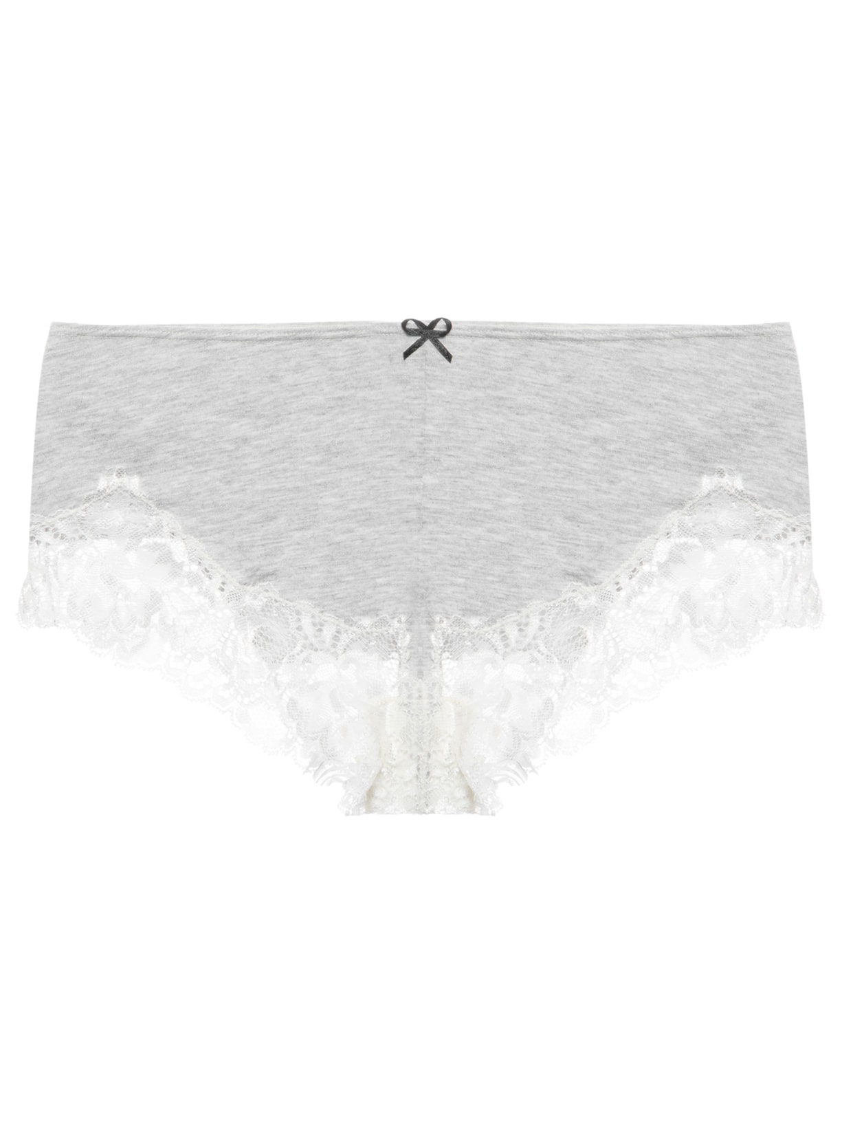 Calcinha Caleçon Flower Cotton - Cinza