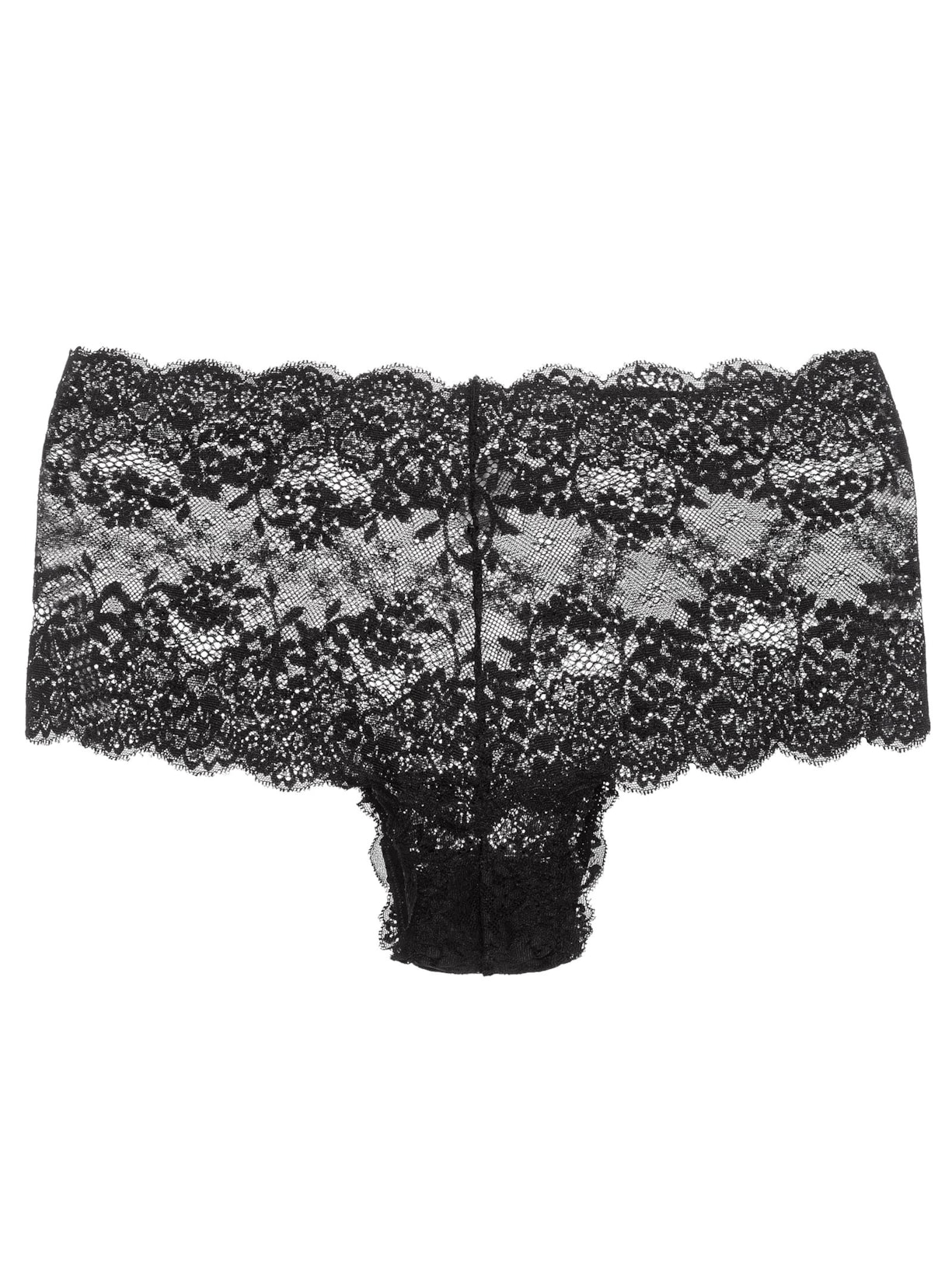 Calcinha Caleçon Renda Basic Me Jogê - Preto