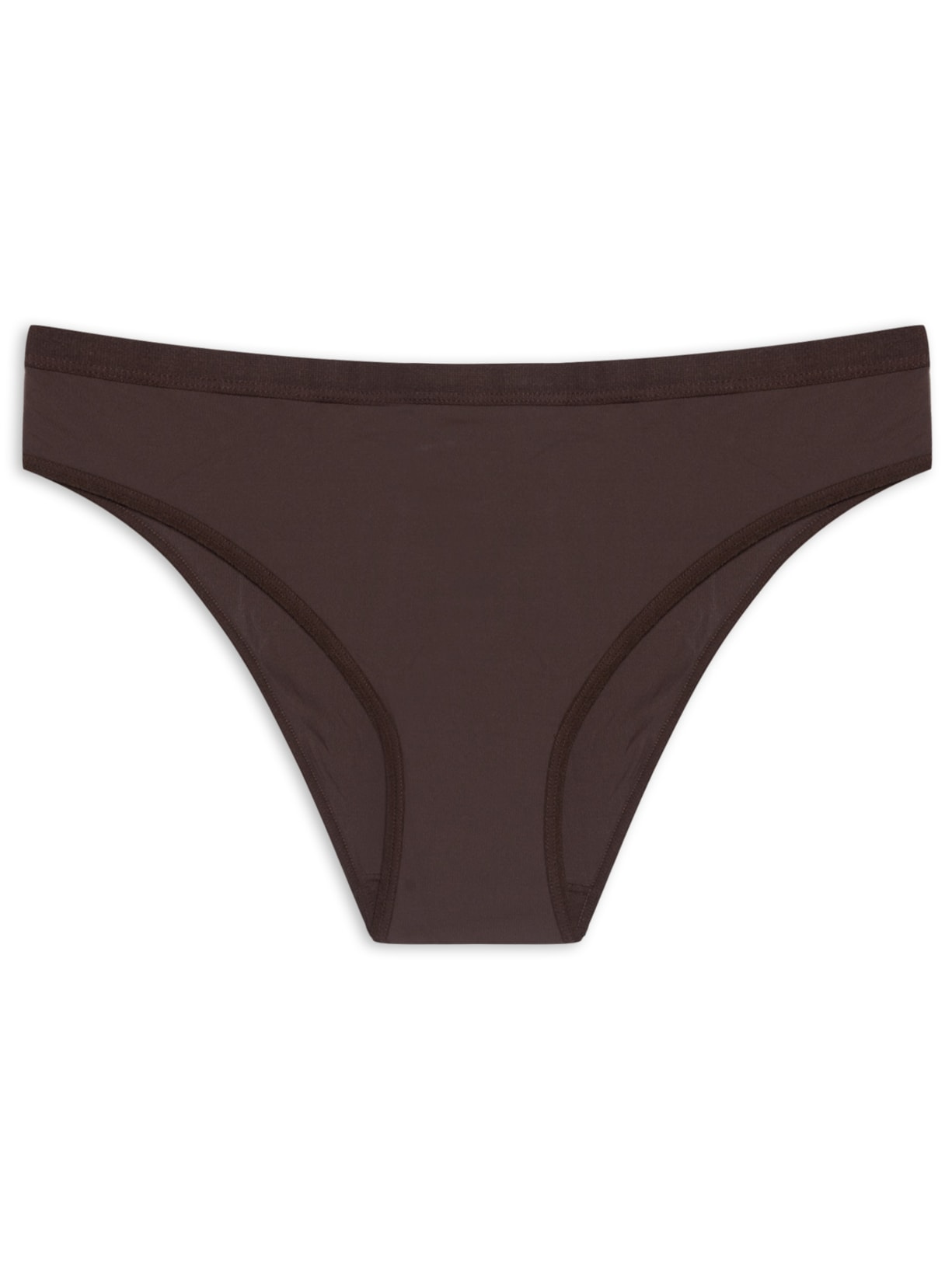 Calcinha Cavada Básico Todo Dia - Marrom