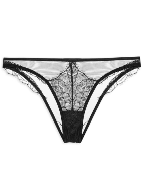 Calcinha Cavada - Preto