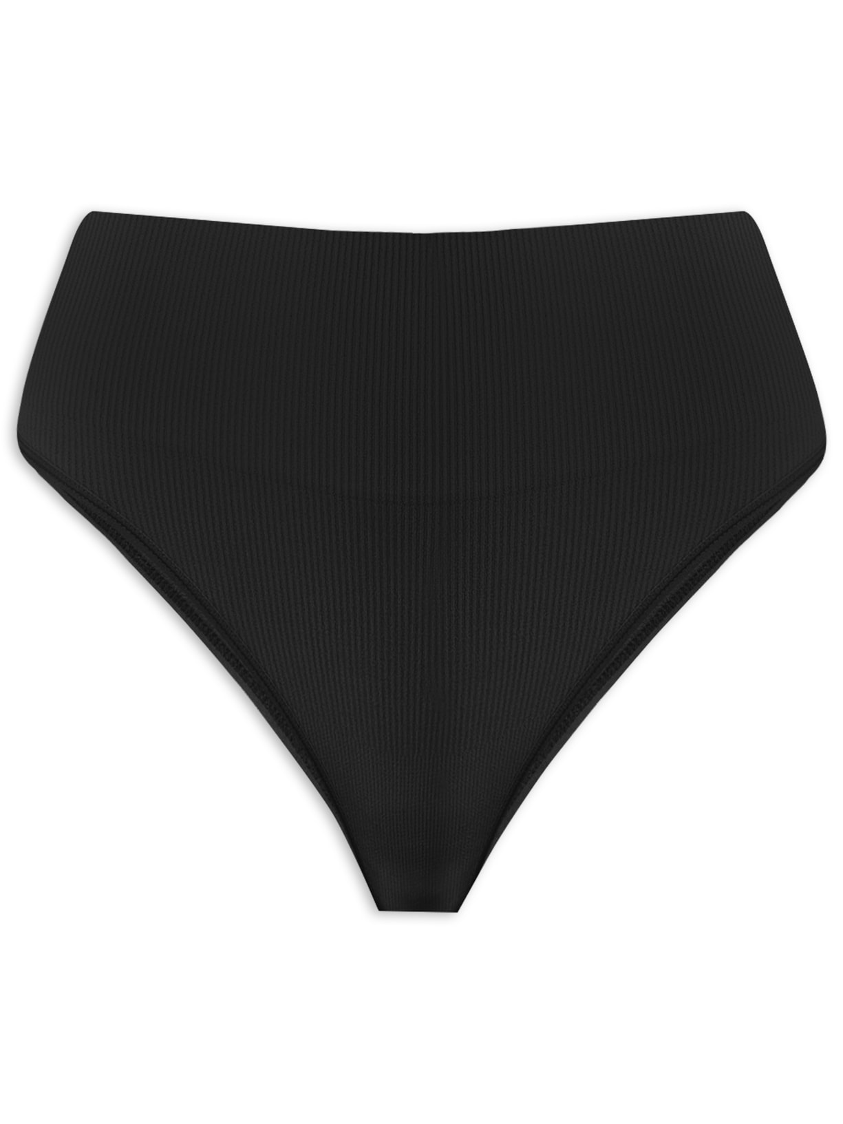 Calcinha Cintura Alta Em Microfibra Cane - Preto