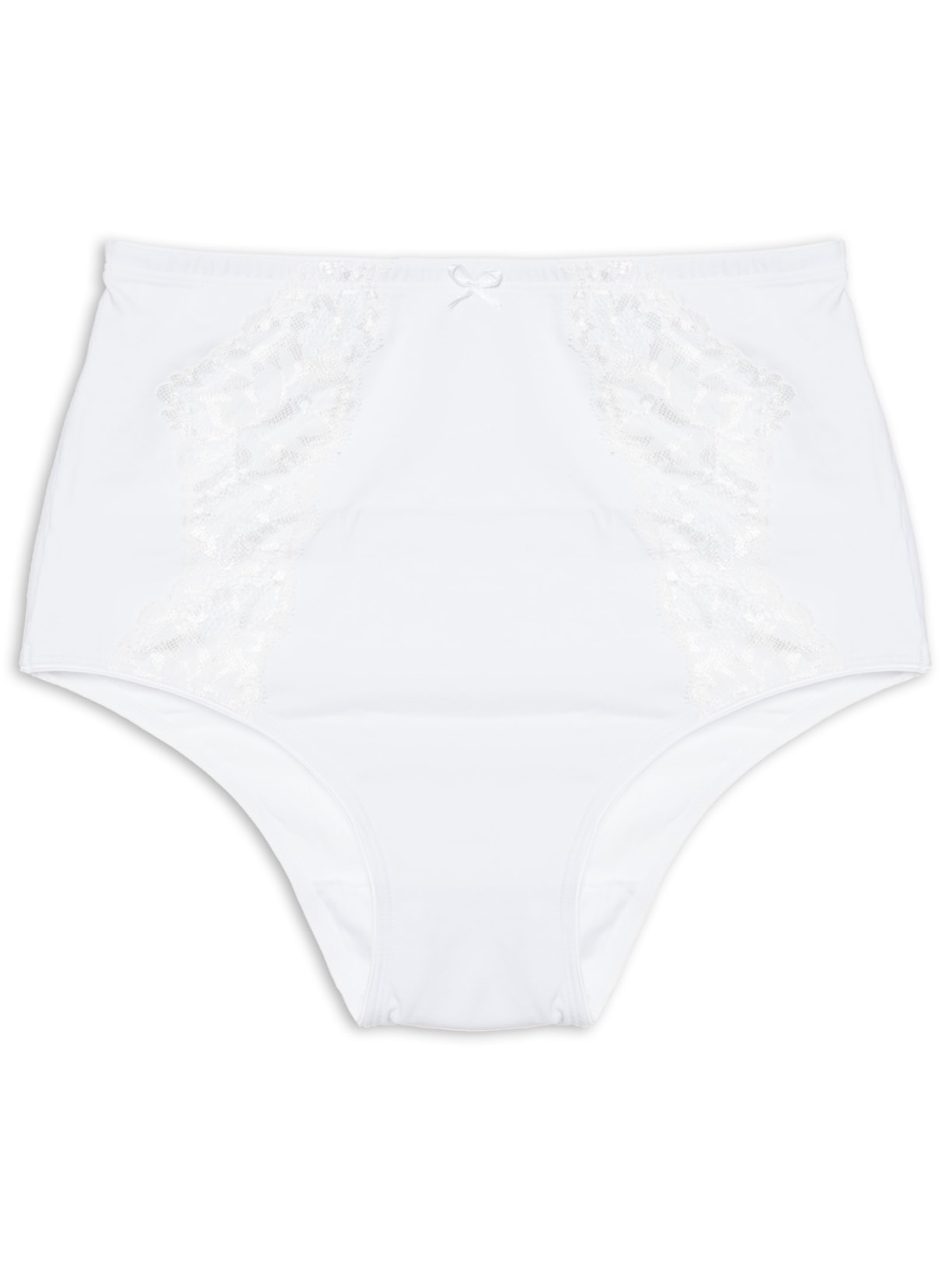 Calcinha Classica Flower Cotton - Branco
