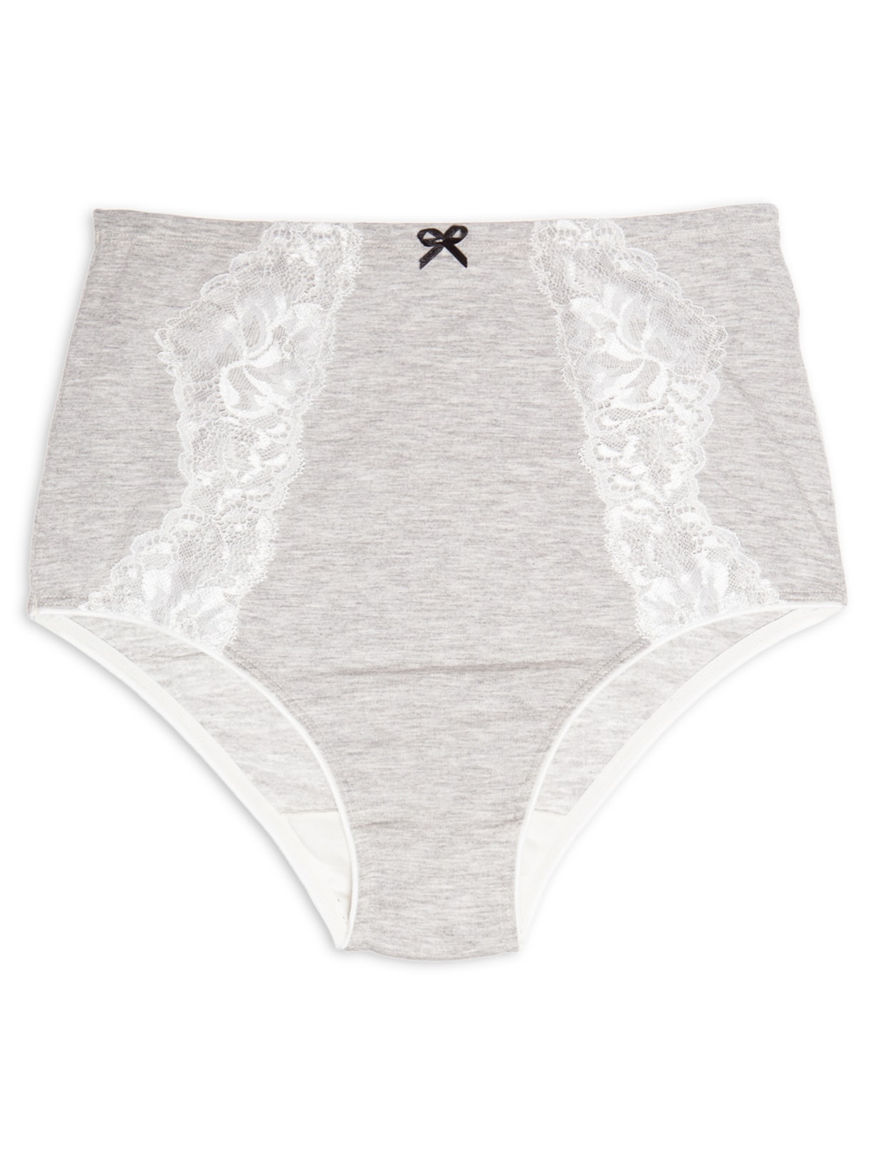 Calcinha Clássica Flower Cotton - Cinza