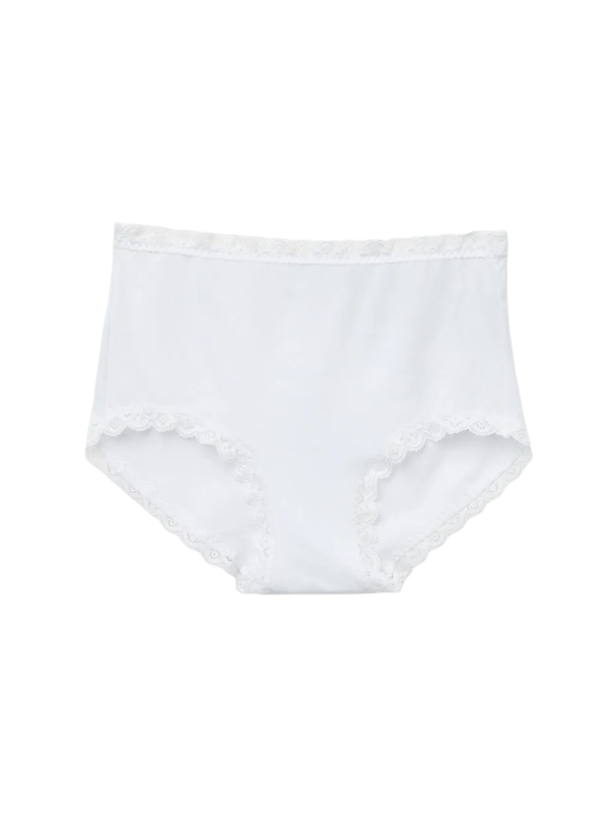 Calcinha Cullote Em Algodão e Renda Branco Intimissimi