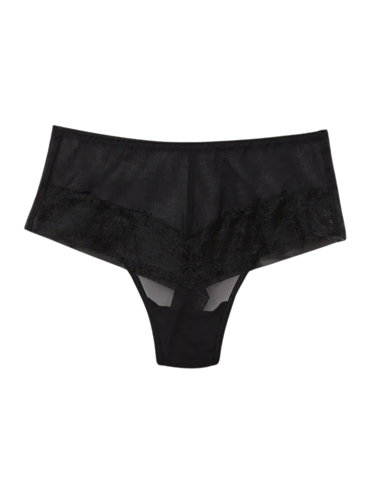 Calcinha Culotte Brasileira Cintura Alta a Timeless Night - Preto