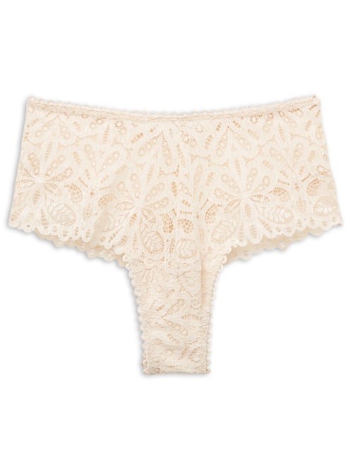 Calcinha Culotte Brasileira De Cintura Alta Italian Riviera - Marfim
