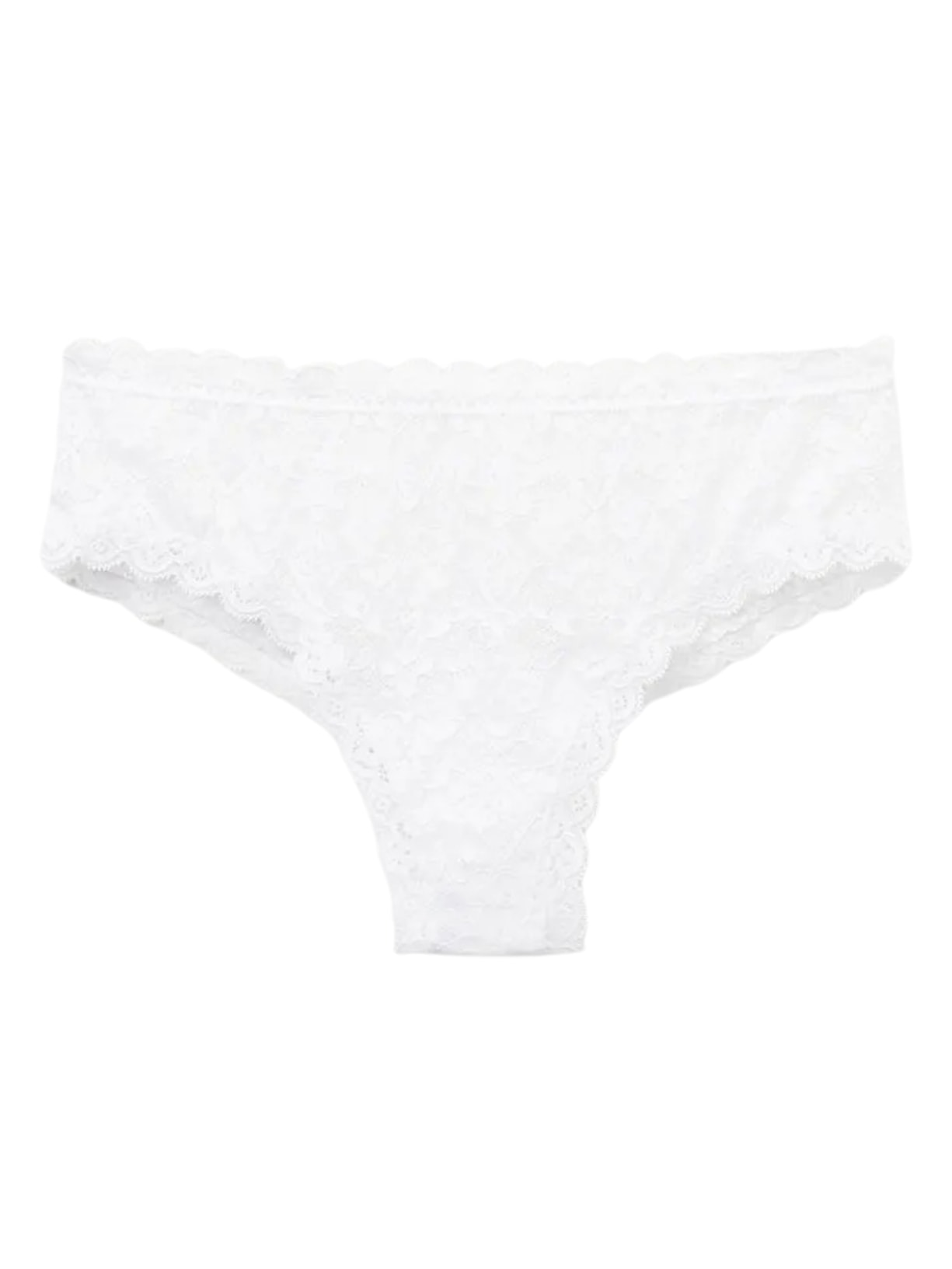Calcinha Culotte Brasileira Em Renda - Branco