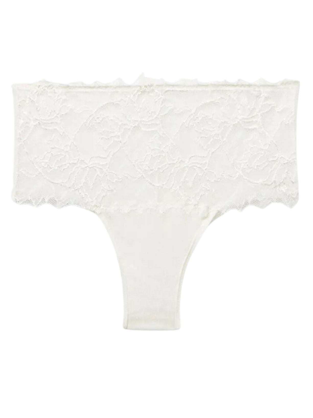 Calcinha Culotte Brasileira Em Renda Her Beauty - Marfim