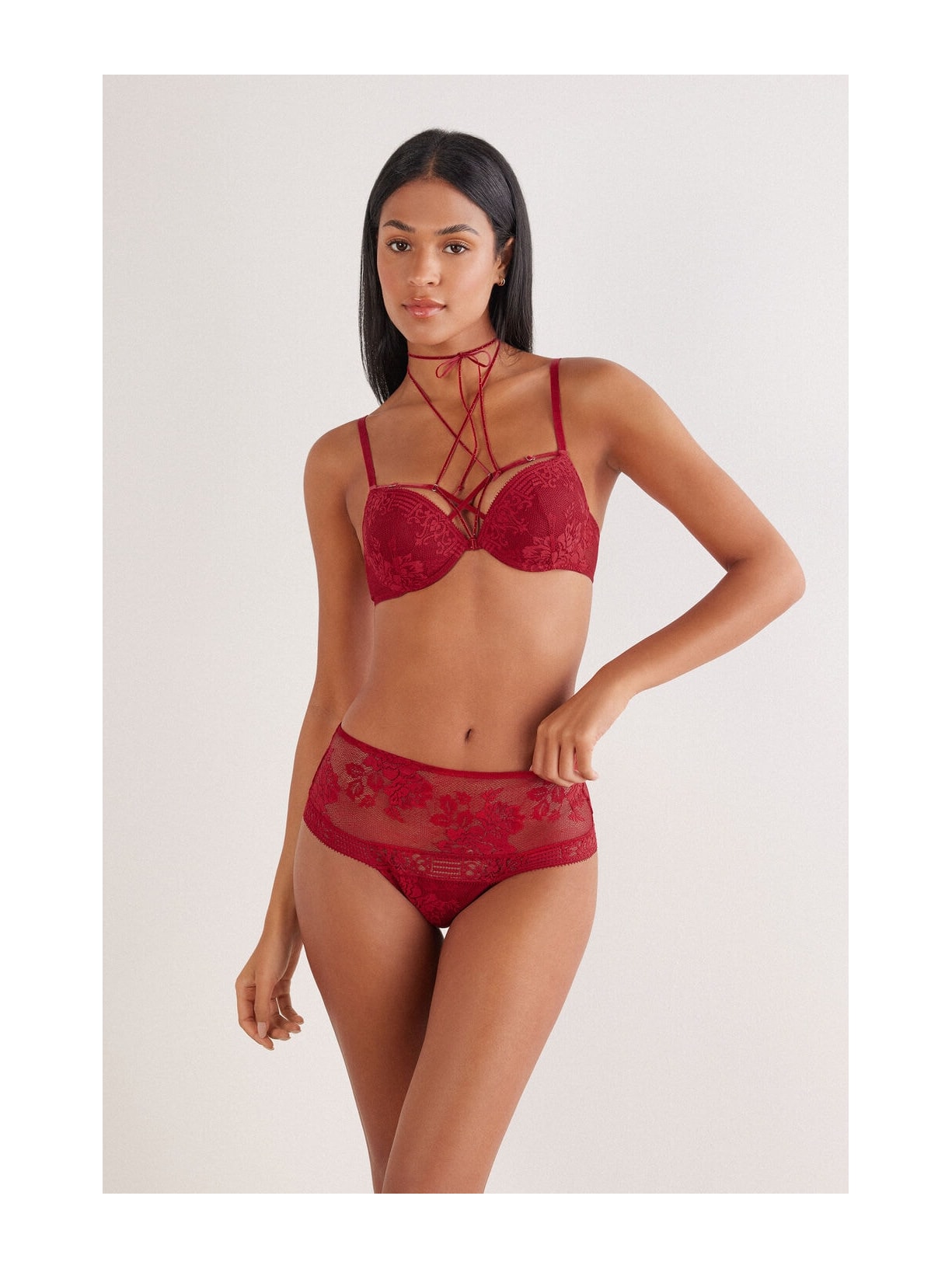 Calcinha Culotte Brasileira La Femme Fatale Vermelho Intimissimi