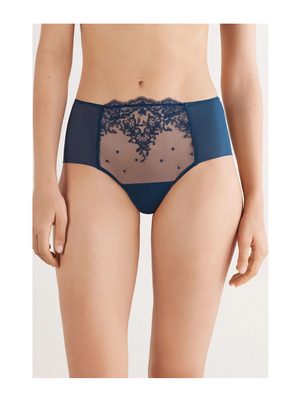 Calcinha Culotte Brasileira Luxury Dreams Azul Intimissimi