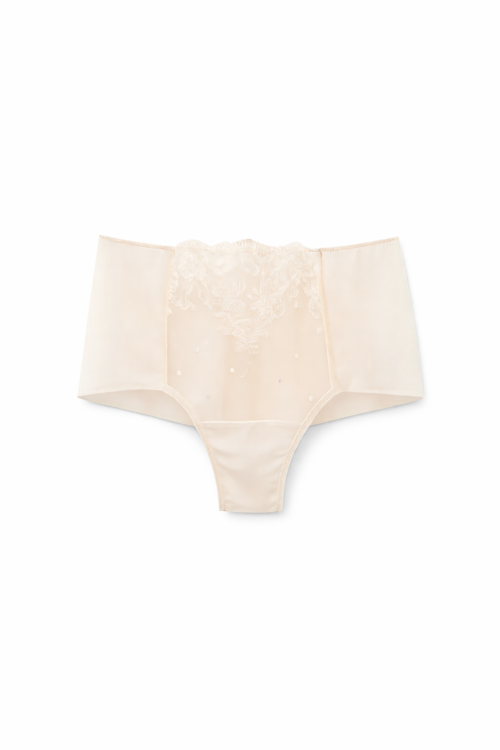 Calcinha Culotte Brasileira Luxury Dreams - Marfim