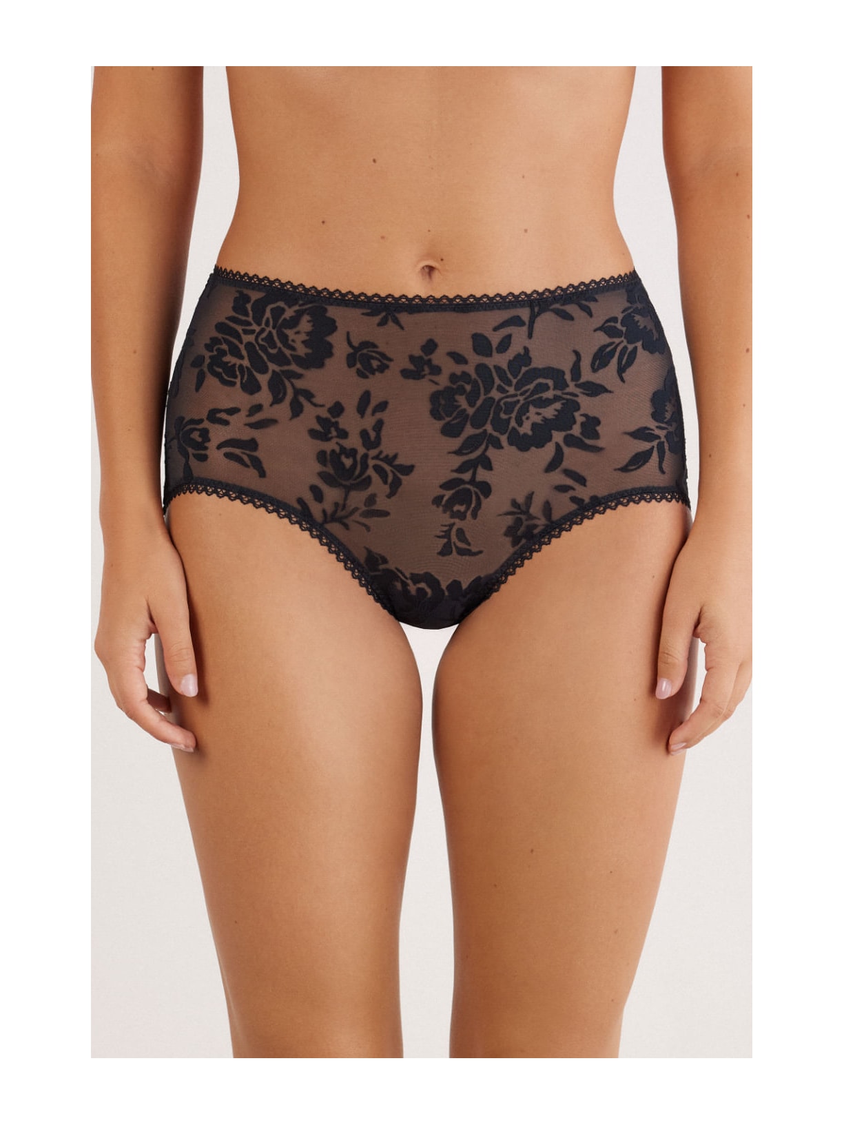 Calcinha Culotte Cintura Alta Softer Than a Kiss Preto Intimissimi