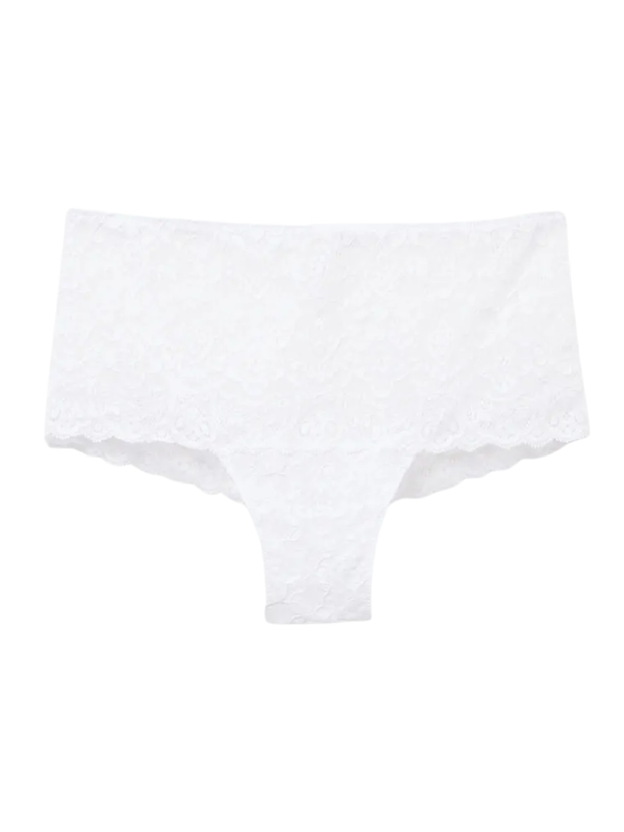 Calcinha Culotte Em Renda - Branco