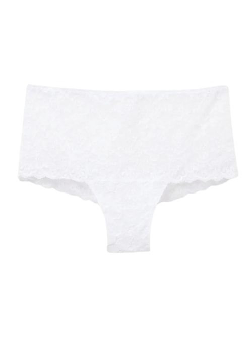 Calcinha Culotte Em Renda - Branco