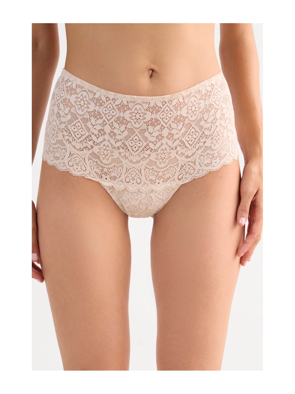 Calcinha Culotte Em Renda Off-White Intimissimi
